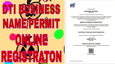 dti.gov.ph business name search|Business Name Registration .